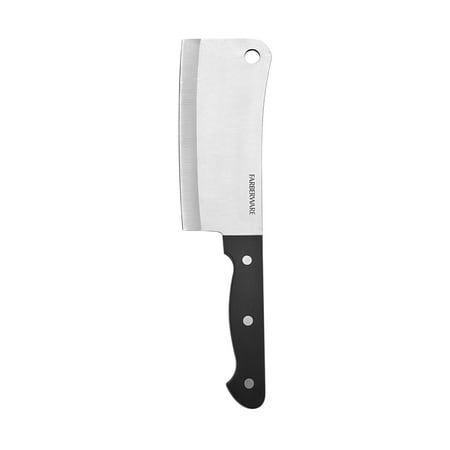 Classic Stainless Steel Meat Cleaver - Farberware Stamped Triple Rivet Stainless Steel 6 Inch Cleaver