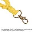 thumbnail image 3 of Unique Bargains Wrist Lanyard for Keys, Braided Twisted Keyring Hand Wrist Lanyards, Yellow, 3 of 5