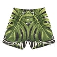 thumbnail image 3 of Zebra Stripes Leaves Boys Swim Trunks Boardshorts Swimsuit Quick Dry Board Shorts Bathing Suit 2-12T, 3 of 8