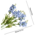 thumbnail image 3 of Fake Hyacinth Flowers Bouquet Set of 5, Silk Artificial Hyacinths with Flexible Stems for Home Decor, Dining Table Centerpieces, Bedroom, Wedding Arrangements, 3 of 6