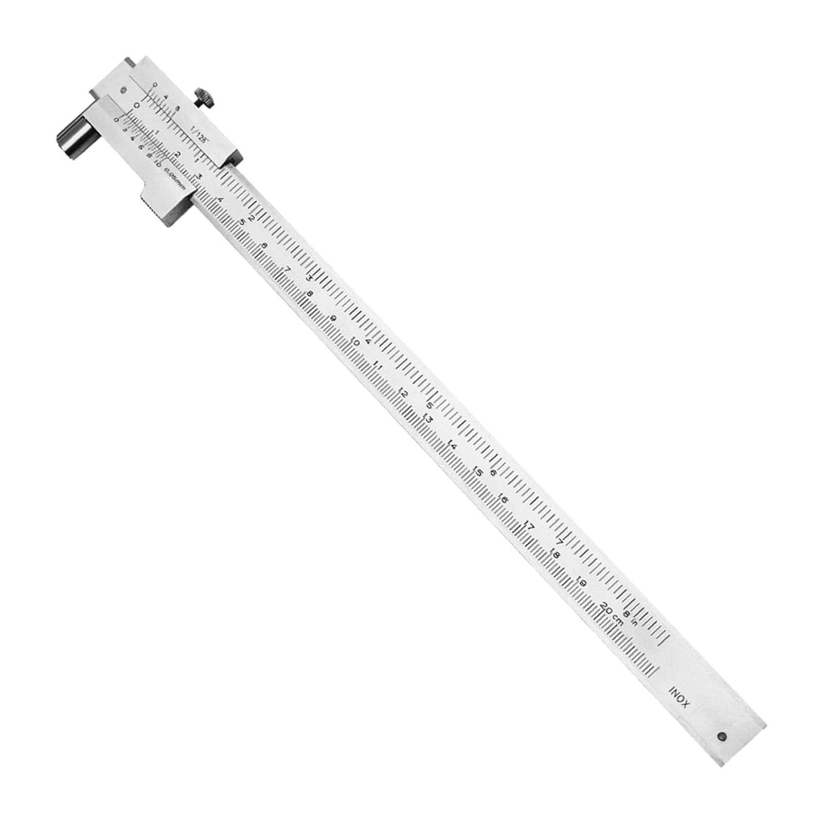 Fzaqwen 0-200mm Parallel Scribe Calipers inch/Metric Sliding Gauge Caliper for Workplace