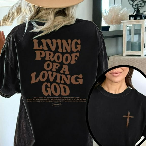 Women’s 'Walking Testimony' God's Love Tee – Bold Faith Print | Comfortable Church & Casual Shirt