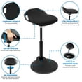 thumbnail image 3 of Mount-It! Ergonomic Height Adjustable Stool | Backless Chair, 3 of 8