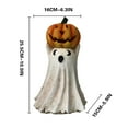 thumbnail image 3 of Halloween Decorations Halloween Ghosts Cute Ghost Figurine With Pink Pumpkin Holding Bat New Halloween Sculpture Statue for Bookshelf,Terrace,Bedroom,Tabletop Decor, 3 of 6