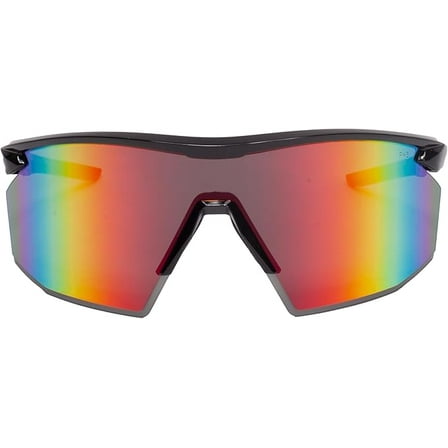 Pyramex PMXSPEC® Safety Glasses Shiny Black Temples With Spectrum Mirror Antifog Lens