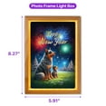 thumbnail image 5 of Happy New Year Australian Cattle Dog Family Cheer Winter Midnight Firework Acrylic Plaque with Wood Photo Frame Box Heeler Lover Gifts Light Box - 02025, 5 of 5