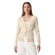 thumbnail image 1 of Cárdigan de Cuello Redondo para Mujer GAP en Color Avena Claro Jaspeado XS, 1 of 4