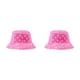 thumbnail image 4 of Minnieouse Algodón Disfrute de aventuras al aire libre Durable y fácil de limpiar Gorra de pescador Elegante Cómodo Sombrero de pescador blanco Rosa roja M (56-58 cm) 2piezas, 4 of 6