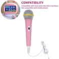 thumbnail image 5 of YOPTOP Wired Microphone, Dynamic Wired Microphone 3.5mm Jack Lightweight Battery-Free Kids Singing Machine Wired Microphone for Home (Blue), Free Size,Pink, 5 of 5