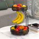 thumbnail image 4 of unbranded Doble Capa Negro Con Colgador Para Bananas Ideal Para Encimera De Cocina, 4 of 8