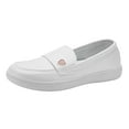 thumbnail image 4 of Zapatos de enfermería para mujer, de piel sintética, planos, mocasines transpirables. corazon 38, 4 of 9