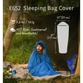 thumbnail image 2 of Litume Waterproof Bivy Sack Sleeping Bag Cover, Mummy Style, Compact Lightweight Shelter for Camping, Backpacking, Hiking, Royal Blue, 2 of 7