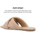 thumbnail image 3 of Journee Collection Womens Divyah Faux Leather Flat Slide Sandals, 3 of 6