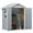 Gray, variant on Craftian Plastic Outdoor Shed,6.2x3.4ft All-Weather Resin Storage Shed with Reinforced Floor Lockable Door Garage Patio Garden Storage Shed