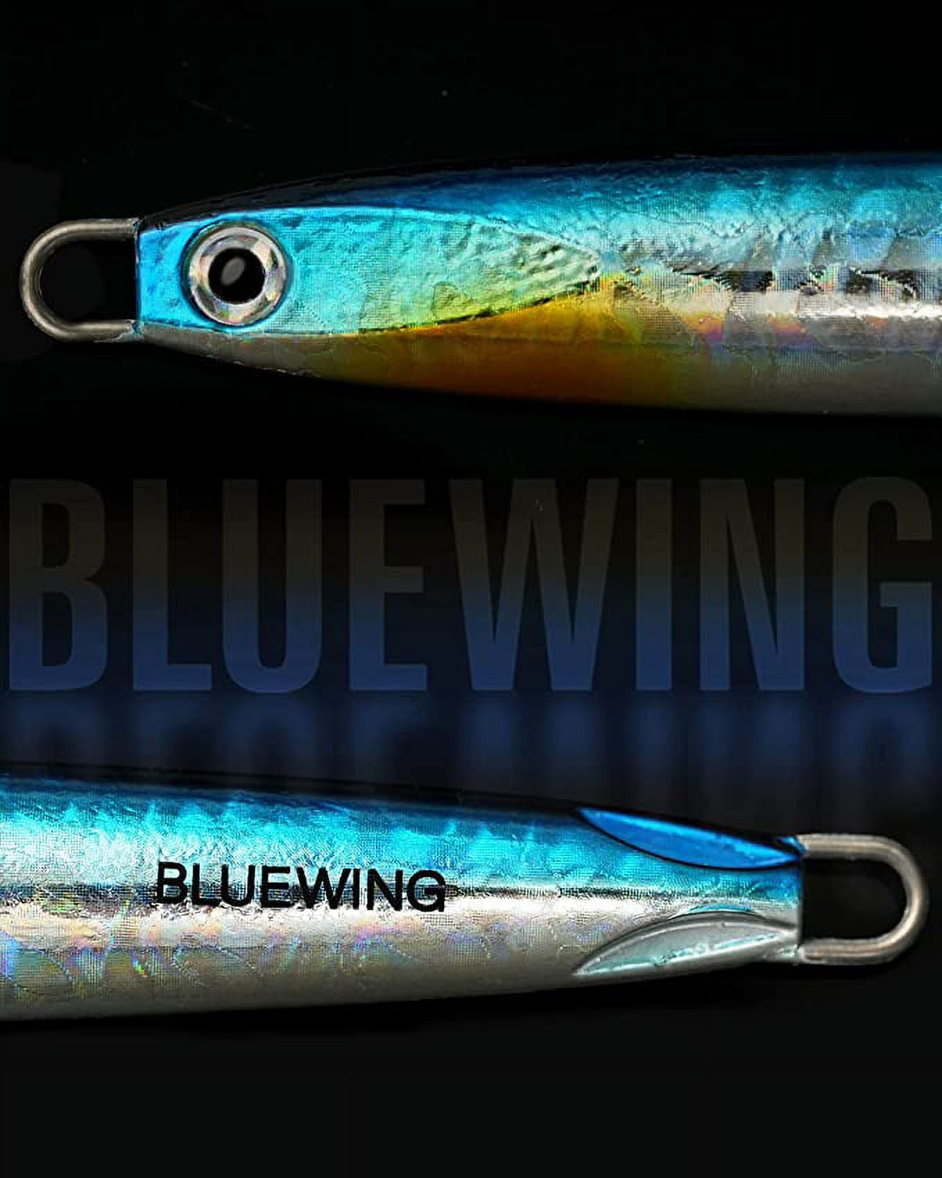 BLUEWING Speed Vertical Jigging Lure, Offshore Vertical Jig Deep Sea  Jigging Lures, Saltwater Jigs Fishing Lures for Tuna Salmon Snapper  Kingfish, Silver,120g 