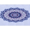 thumbnail image 1 of Ahgly Company Indoor Rectangle Patterned Heavenly Blue Area Rugs, 2' x 5', 1 of 6