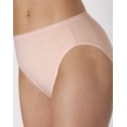 thumbnail image 5 of Hanes Ultimate ComfortSoft Women's Underwear High Cut, 5-Pack, Cotton Stretch Black/Soft Taupe/Light Buff/Moonlit Sky Grey Heather/Blush Zebra 7, 5 of 6