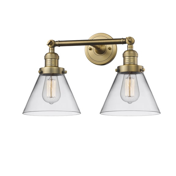 2 Light Vintage Dimmable Led Bathroom Fixture