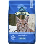 Blue Buffalo Wilderness High Protein Indoor Chicken Dry Adult Cat Food, Grain-Free, 9.5 lb. Bag