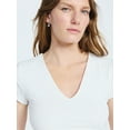 thumbnail image 4 of Scoop Women's and Women’s Plus Ultimate Refined Contour V Neck Tee, Sizes XS-4X, 4 of 5