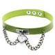 thumbnail image 1 of Guardurnaity Mujeres PU cuero gargantilla cadena collar corazón Metal Punk niñas joyería regalo Ropa, zapatos y accesorios Miscelánea Verde Guardurnaity PS11278-05, 1 of 6