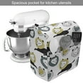 thumbnail image 2 of Lion Stand Mixer Cover, Animal Drawn by Hand, Kitchen Appliance Organizer Bag Cover with Pockets, 5 Quarts, White Multicolor, by Ambesonne, 2 of 4