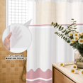 thumbnail image 3 of No Hook Shower Curtain, Pink Purple Striped Shower Curtains for Bathroom with See Through Top Window, Abstract Modern Geometric Stripes Waterproof & Washable Bath Curtain Extra Long 72"x84", 3 of 9