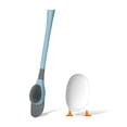 thumbnail image 2 of Soporte de cepillo de baño Lindo Silicone Scrubber con mango largo Soporte de secado rápido Cepillos flexibles Accesorios de limpieza de baño Azul Speravity HA059138-03, 2 of 7