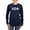 Navy, variant on - Alpha Sigma Phi Greek Letters White Long Sleeve T Shirt - Women's Long Sleeve Graphic Tee Casual Fit