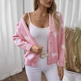 thumbnail image 4 of Timegard Fall Cardigans for Women Lightweight Button down Sweater Coat Casual Cute Heart Print Tops, 4 of 5