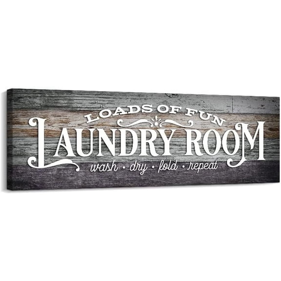 VELVET Vtage Laundry Room Sign Canvas Wall Art | Laundry Schedule Funny Rules Prts Signs | Bathroom Laundry Room Decor (, Laundry - E) 24x16inch Framed