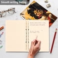 thumbnail image 5 of Woman in Red Ring Binder Notebook Journey Note Diary College Ruled Spiral Notebook Study Loose Leaf Paper A5 60 Pages, 5 of 8