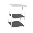 thumbnail image 4 of Taburete de pedicura con almacenamiento de 3 capas, mueble de salón de uñas minimalista resistente, centro de pies para salón de belleza en casa, spa, 4 of 7