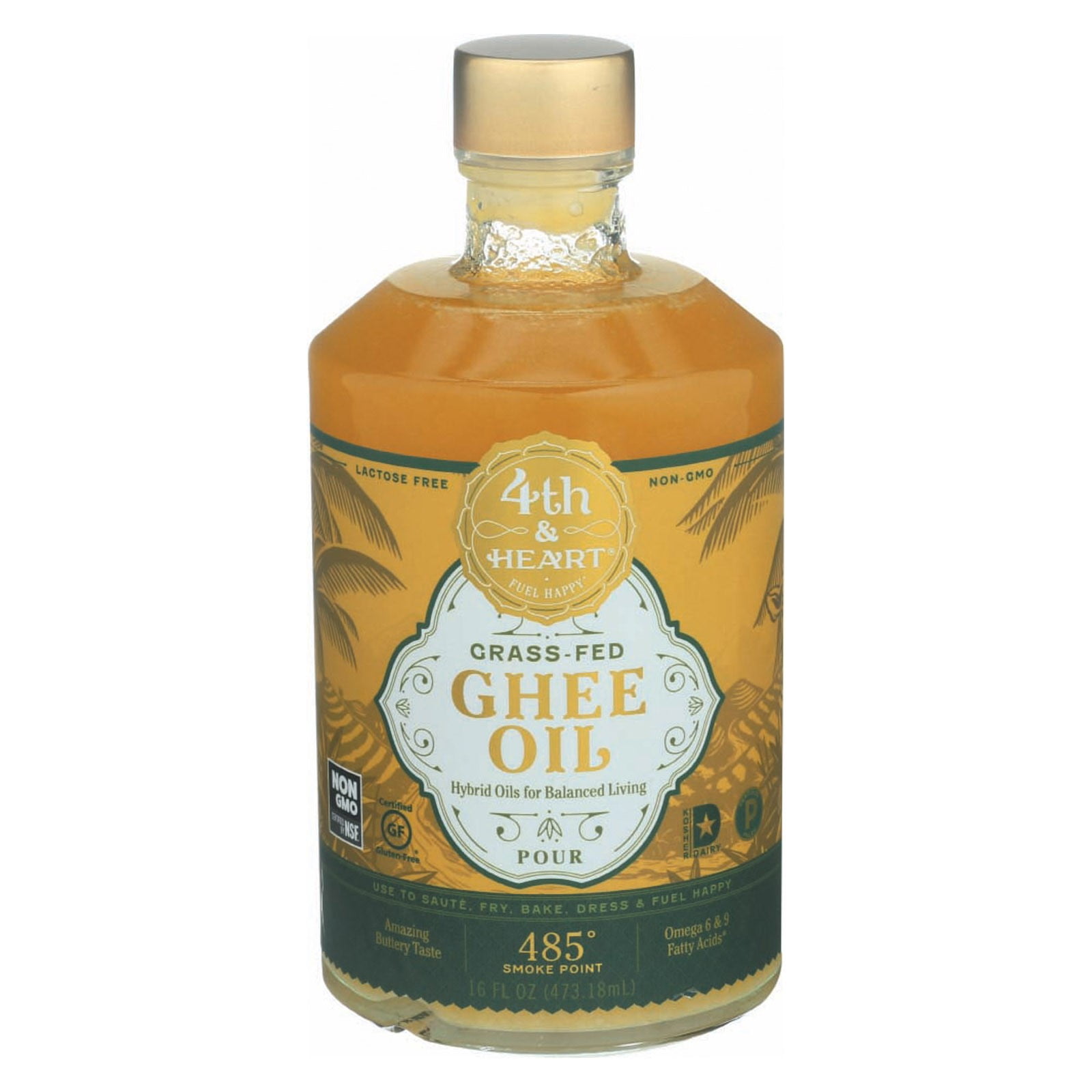 4th & Heart Ghee Oil Pourable, 16 Fl Oz
