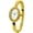 White/Gold, variant on Original Women’s Oval Bangle Watch – Analog Quartz Rhinestone Bezel Wrist Watch with Hinged Cuff, Elegant Dress Watch for Women