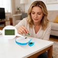 thumbnail image 5 of Smart Pill Box,7 Day Pill Organizer,4 Alarm Clocks,AM/PM Automatic Alarm Reminder,Hold Vitamins Fish Oil,Supplements,Travel Pill or Pillganizer,Suitable for the Elderly, Office Workers,Blue, 5 of 6