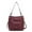 Burgundy, variant on MKF Collection Yves Vegan Leather Women's Hobo Bag, Fashionable Shoulder Purse Handbag by Mia K - Mustard