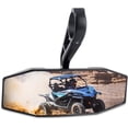 thumbnail image 1 of UTV Rear View Center Mirror with .&#&#Clamp UTV Race Mirror with Convex Mirror Compatible with Polaris RZR S XP (Rotatable), 1 of 8