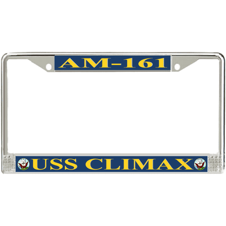 USS Climax AM-161 License Plate Frame