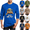 Blue, variant on Frnrwgo Men's Halloween Graphic T-Shirt Long Sleeve Crew Neck Pullover Casual Tee for Fall