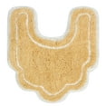 thumbnail image 5 of Home Weavers Allure Bathroom Rug Toilet Rugs U Shaped Contour,Extra Thick Toilet Rug, Non-Slip Contour Mat for Bathroom,100% Cotton Soft, Absorbent Water, Machine Washable, 20"x20" Contour, Yellow, 5 of 9