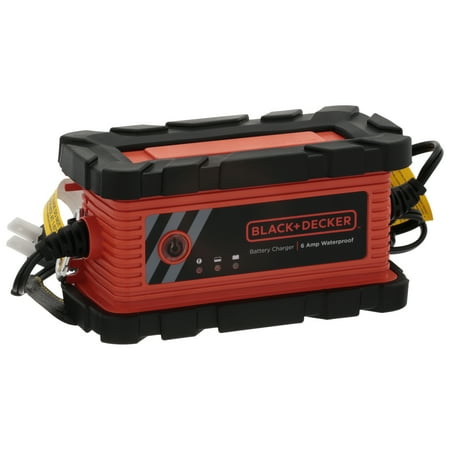 BLACK + DECKER 6 Amp Waterproof Battery Charger/Maintainer (BC6BDW)