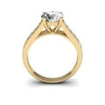 thumbnail image 5 of SuperJeweler 2 Carat Round Shape Moissanite Engagement Ring In 14 Karat Yellow Gold For Women, 5 of 6