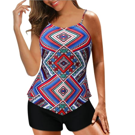 

Set Women s Print Print Print Bra Swimsuit Floral Swimwear Beachwear Bikini Filled Sports Bra And Shorts Set