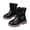 Black, variant on Girls Bow Buckle Ankle Boots Side Zip Faux Leather Booties With Non Slip Sole For Party Everyday Wear Brown