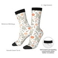thumbnail image 4 of Picia Flower Rabbit Print Athletic Socks for Men & Women – Cushioned Moisture-Wicking Crew Socks for Sports, Running, and Training, Soft & Breathable Size 5-11, 4 of 6