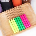 thumbnail image 2 of KAKOWELY scriber needle 50pcs Sewing Awls Patchwork Seam Ripper Sewing Tools Scriber Needles Needlework Quilling Stitches Device (Rosy Green Yellow Mixed), 2 of 5