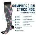 thumbnail image 2 of FORMRS Womens Knee High Socks Casual Long Thick Travel Daily Wear, 2 Pairs, Neon Llamas Pattern, 2 of 6