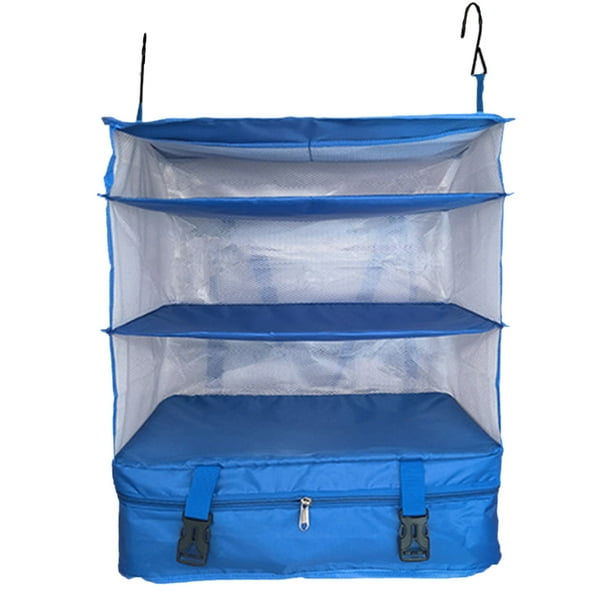 Organizador de Equipaje Plegable Colgante Estantes Bolsa de Viaje Organizadores Maleta Gran Capacidad Pack Más en su maleta para viajar o colgar los cubos de embalaje organizadores en el armario