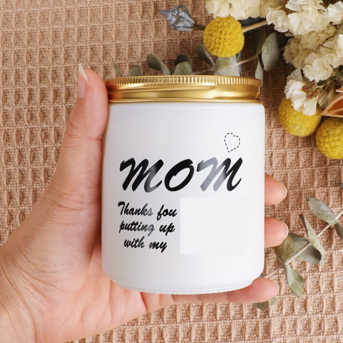  Unique Scented Soy Candle Gifts for Mom from Daughter or Son -  Funny Novelty Thank You Presents for Women on Christmas, Birthdays,  Thanksgiving : Home & Kitchen